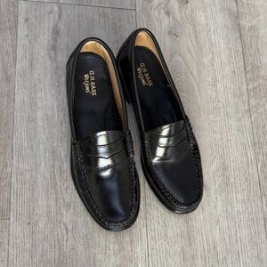 G.H Bass Black Loafers